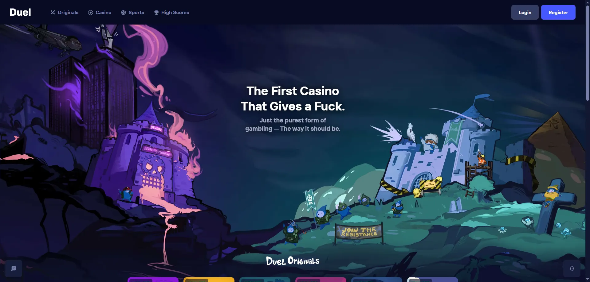 Duel Casino NZ overview — crypto-first provably fair casino and sportsbook